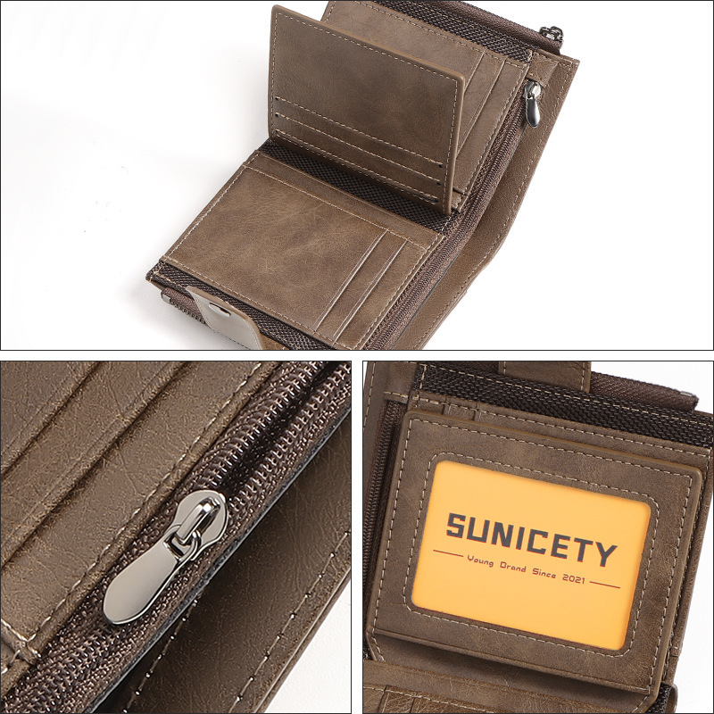 Anti-TheftCross-Border Busines - огляд і ціна Leather Wallet Men