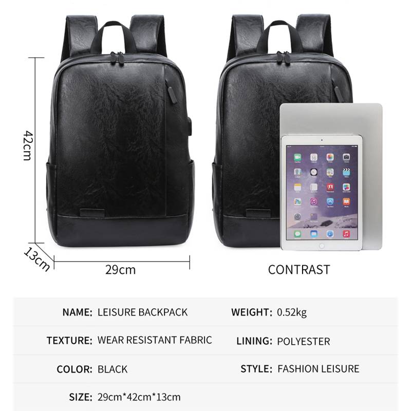 Men Fashionable Backpack PU Le - огляд і ціна Leather Briefcase