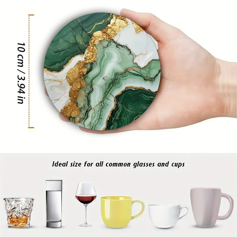 4 Pieces of Marble Pattern Pri - огляд і ціна Marble Coaster Set