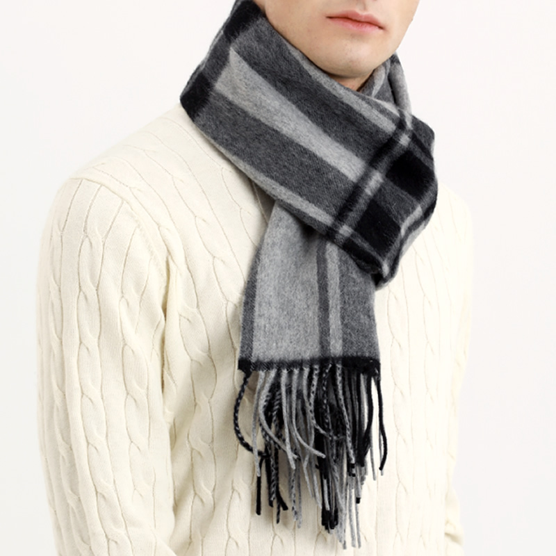 Pashmina Scarf Men Winter Stri - огляд і ціна Cashmere Scarf