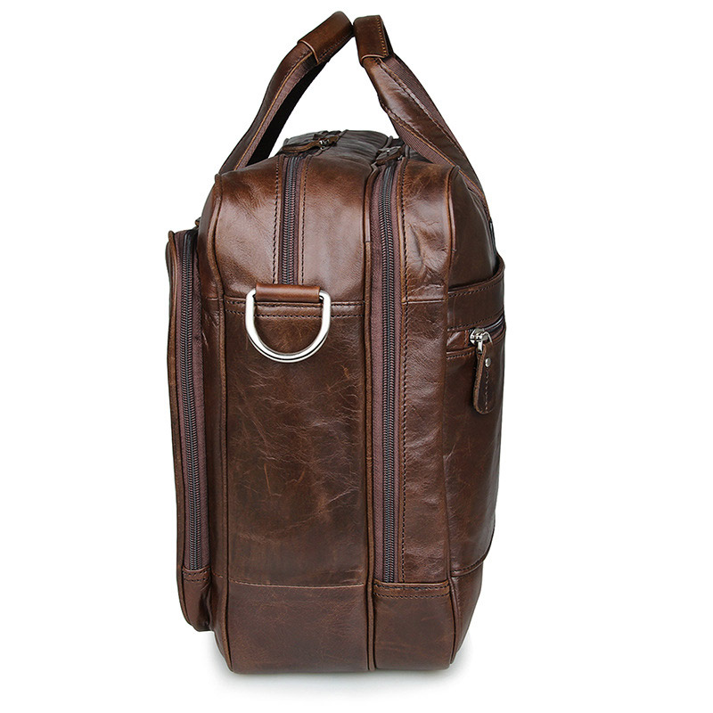 LACHIOUR Genuine Leather Men B - огляд і ціна Leather Briefcase