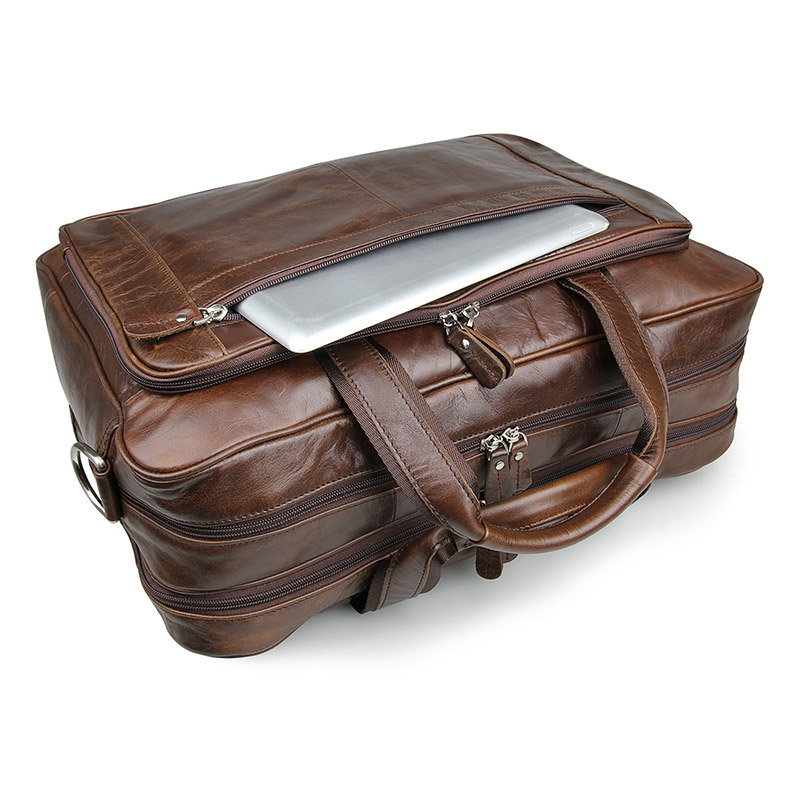 LACHIOUR Genuine Leather Men B - огляд і ціна Leather Briefcase
