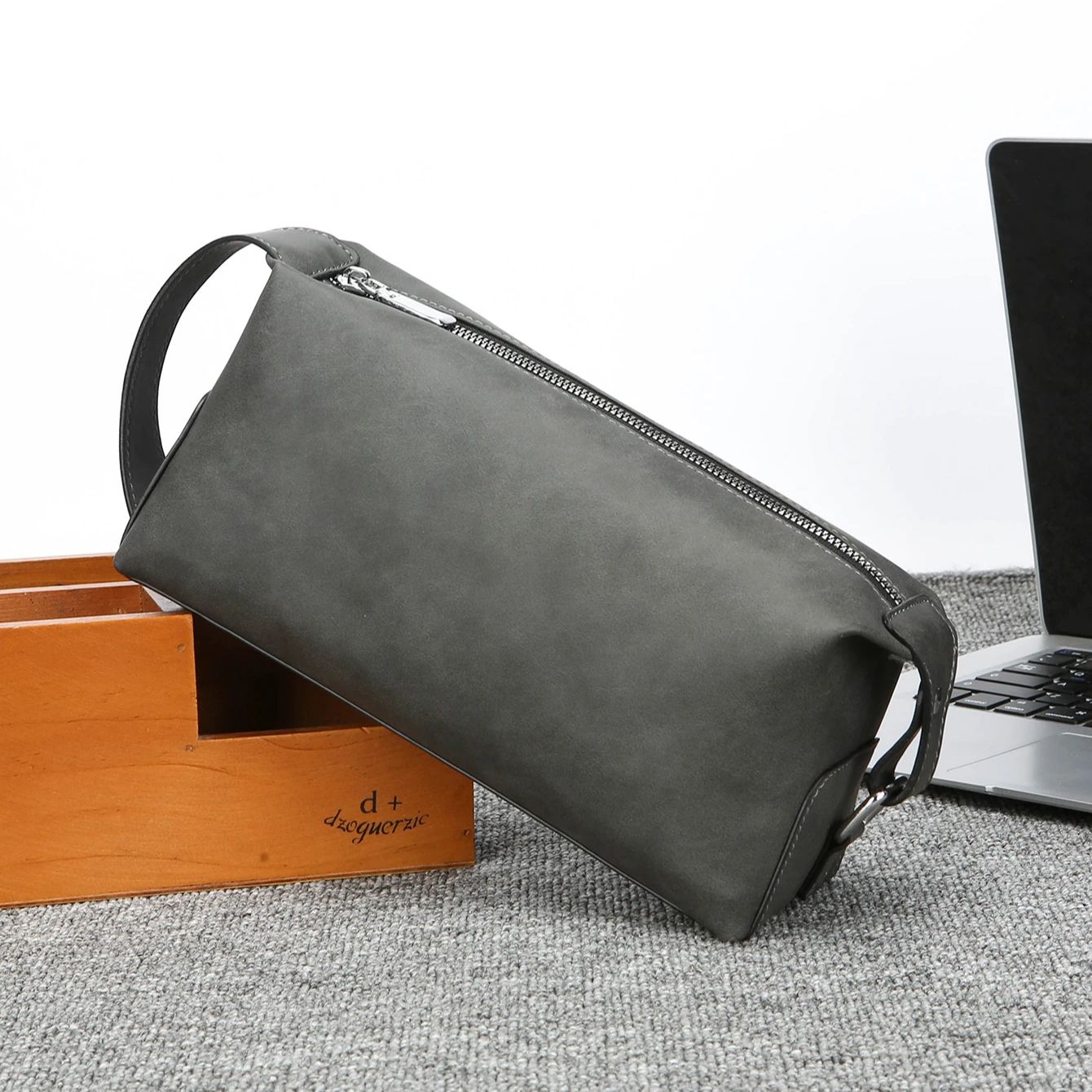 Men's Pu Leather Toiletry Bag, - огляд і ціна Travel Luggage Set